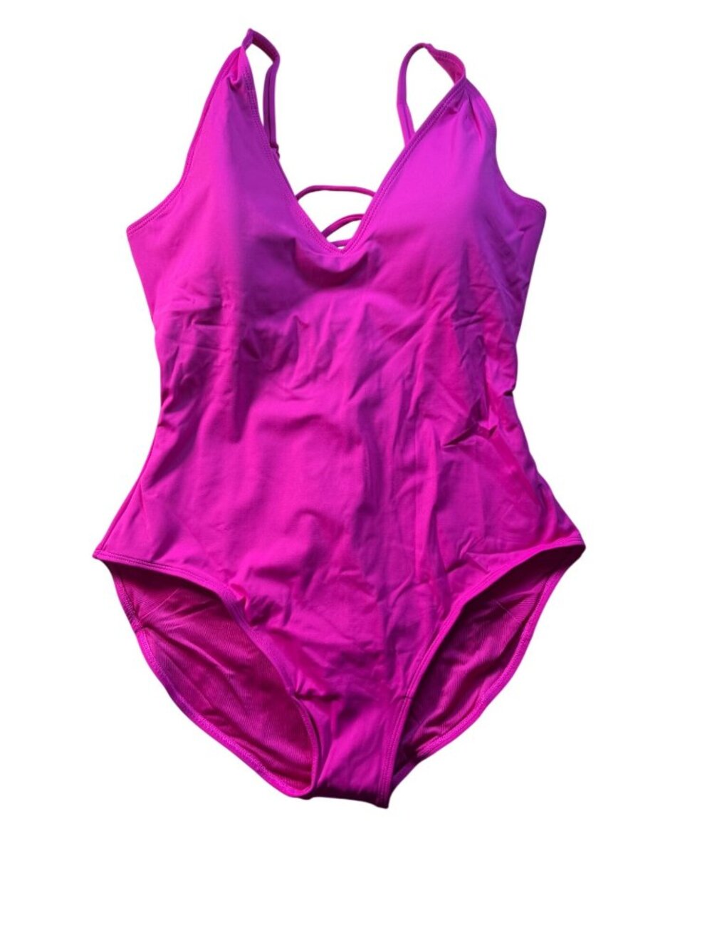 TA3 Plungey One Piece Shapewear Swimsuit Pink SizeXL Short NWT